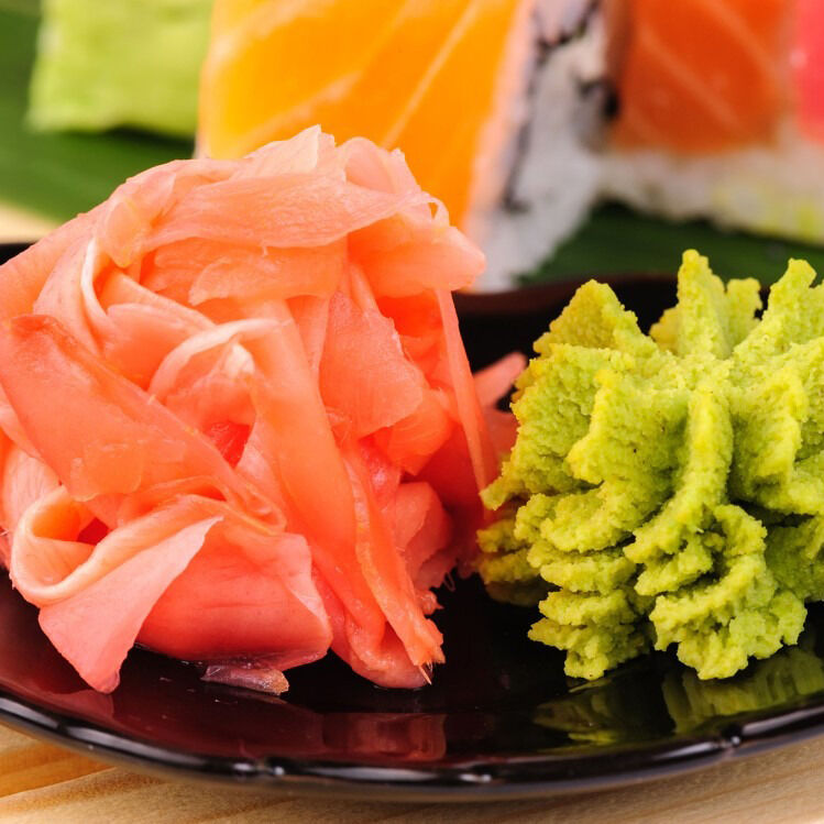 Pure Wasabi Powder 1kg Retail Pack 10 Bags Carton Sushi Restaurant Wholesale Spicy Green Seasoning