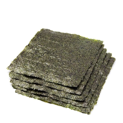 寿司の自然な海藻味によって焼かれる寿司Noriのための深緑色のAlgas Nori